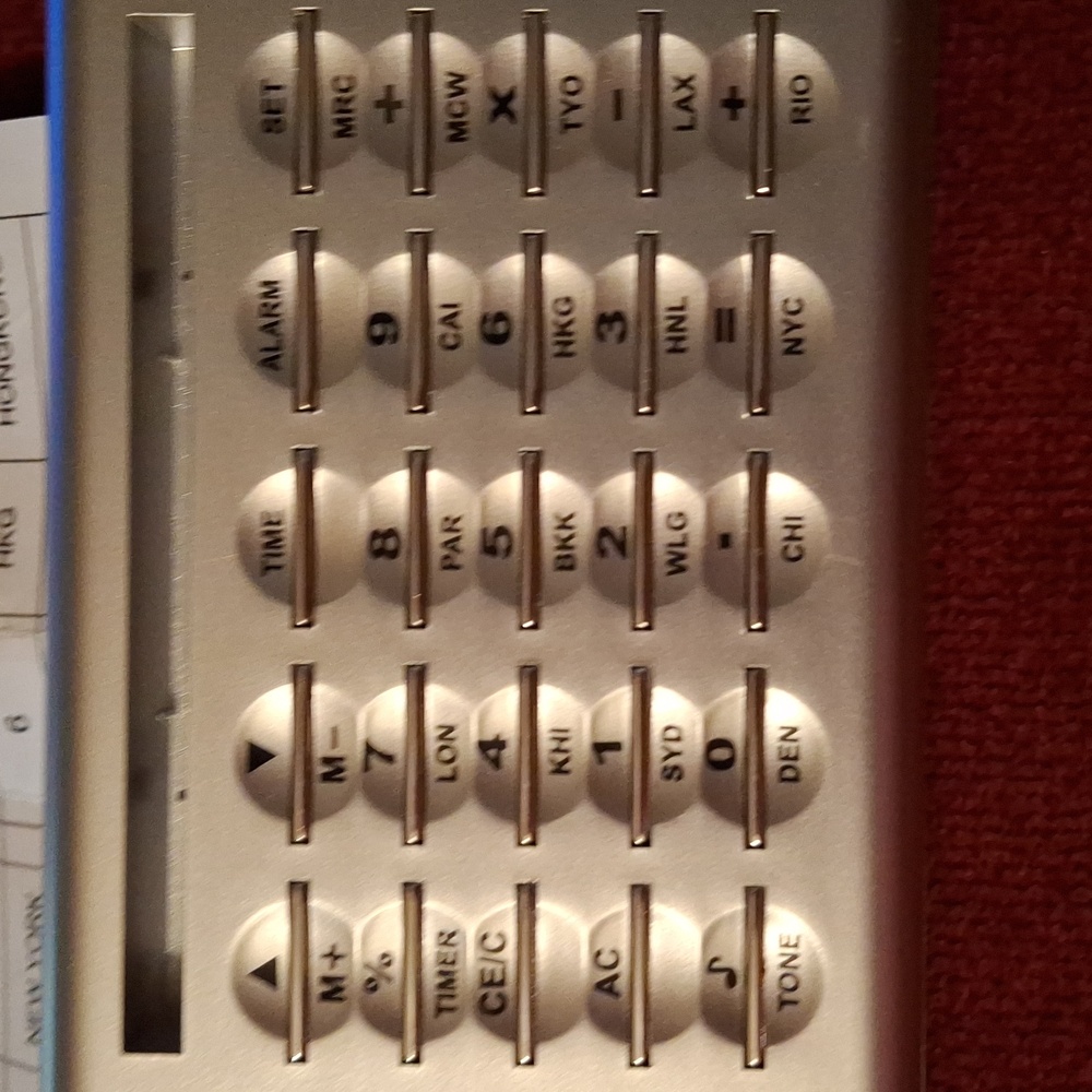 Silver World Time Calculator Works Needs Battery Instructions Included - Picture 3 of 7